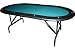 Sporting Goods : Foldable Oval Poker Table Full Size 84 X 42 w/ Legs
