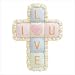 Baby Quilt Wall Cross