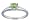 Antique Trillion Peridot and Diamond Ring