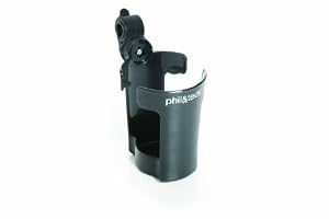 phil&teds Thirsty Works Cup Holder for Classic/Explorer Strollers, Black