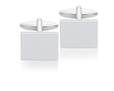 Square Plain Design Fashion Cufflinks 8149