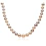Sterling Silver Multi-Color Pastel 4-8mm Graduated Freshwater Cultured Pearl Necklace, 18"