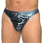 Intimo Men's Liquid Metallic Thong, Titanium, X-Large