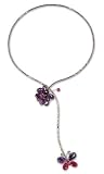 Amethyst and quartzite choker, 'Violet Song of Summer'