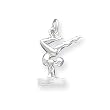 Sterling Silver Gymnast Charm