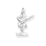 Sterling Silver Gymnast Charm