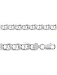 10mm Sterling Silver Mariner Link Bracelet