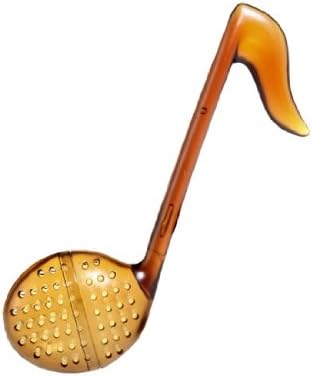 Music Note Shape Tea Spoon (Brown)