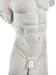 US 8.5 Inch All White Porcelain Armless Nude Male Torso Figurine, Matt
