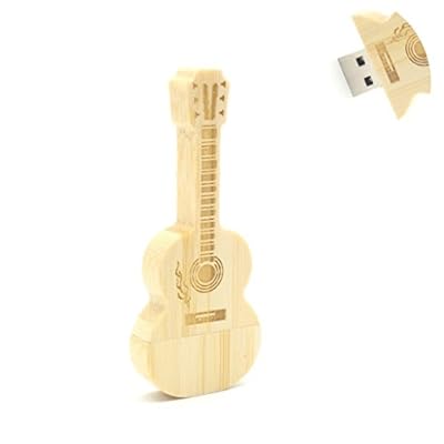 Quace 4 GB Wooden Guitar Fancy USB Pen Drive