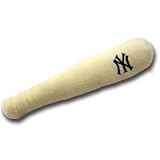 New York Yankees Small Dog Puppy Toy Plush Bat with Two (2) Squeakers