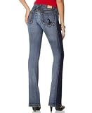 Baby Phat Five-Pocket Hipster Embroidered Jeans