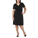 Merona® Women's Plus Slimming Solutions Wrap Dress - Brown/Ebony 