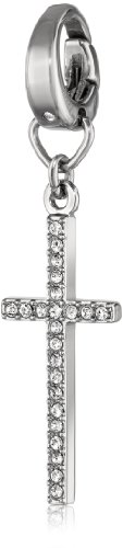 Fossil Cross Silver Charm