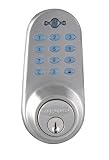 Zurich Digital Keyless Remote Control Deadbolt Silver-WITH REMOTE
