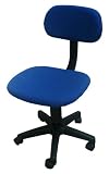 Home Source Industries 12447 D.Blue Office Chair with Casters and No Arms, Blue