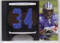2008 Leaf Limited Rookie Jumbo Jerseys Jersey Number #30 Kevin Smith - Detroit Lions (Piece of Authentic Game-Worn Jersey - Serial #d to 50) (Football Cards)
