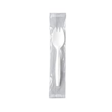 Solo MUW6-0007 Regal Polypropylene Medium Weight Spork, 9-25/128" Length x 2-25/128" Width, White (Case of 1000)