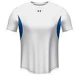 Men's Under Armour HeatGear Team Shortsleeve Shirt - White/Royal Blue