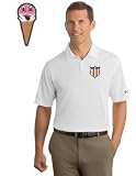 Embroidered Nike Polo Shirt with the image of: ice cream cone