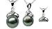 18K white gold Inara Black Tahitian cultured pearl and diamond pendant