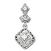 14K Platinum Diamond Pendant - 0.07 Ct. (ALSO AVAILABLE WITH GEMSTONES)