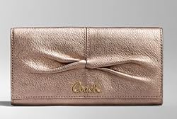 Coach Parker Leather Slim Envelope Wallet 42450 Rose Gold