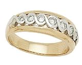 Two-tone Infinity Diamond Men's Ring