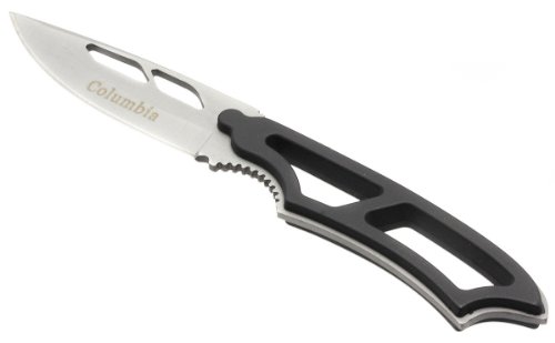 Columbia Tactical Tanto Neck Knife avec étui Kydex avec sifflet Couteau de poche de couteau dans le noir - léger et portable!