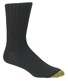  : Gold Toe Men's ADC Aquafx Adams Rib Dress Sock, Black
