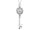 Large Sterling Silver Key Pendant With Cubic Zirconia 31XYGD3X0zL. SL160 Large Sterling Silver Key Pendant With Cubic Zirconia