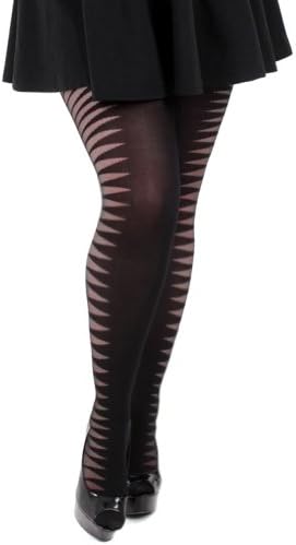 Pamela Mann Women's Plus Sized Ripped Effect Pantyhose