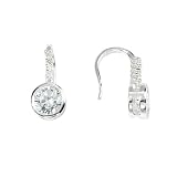 FOJO's 7mm Clear CZ Drop Earrings