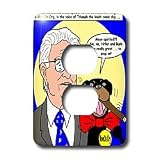 Rich Diesslins Funny General - Editorial Cartoons - George Soros and Triumph the Insult Comic Dog - Light Switch Covers - 2 plug outlet cover