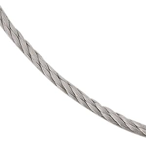 Stainless Steel. Velvet Cascade Chain Necklace.