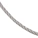 Stainless Steel. Velvet Cascade Chain Necklace.