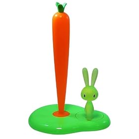 A di ALESSI �L�b�`���y�[�p�[�z���_�[ "Bunny&Carrot" �O���[�� ASG42 GR