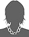 Amazon Collection Large Link and Multi-Chain Statement Necklace, 17