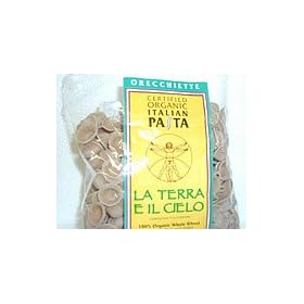 La Terra Il Cielo Organic -Whole wheat pasta Orecchiette 1lb.
