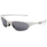 Oakley Men's Half Jacket Iridium Asian Fit Sunglasses,Pearl Frame/Black Lens,one size