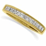 14K Yellow Gold Diamond Anniversary Band Ring (0.75 ctw, G-H, SI1)