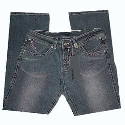 Womens Makaveli Denim Jeans 15 Rhinestones
