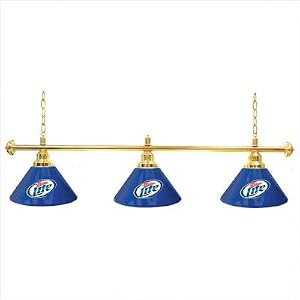 Trademark Miller Lite 60-Inch 3 Shade Billiard Lamp