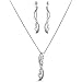 Sterling Silver Journey Set(Pendant and Earrings) title=