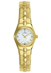 Accutron 27P011 Women's Lucerne Yellow Gold Tone Diamond Watch