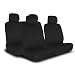 UNIVERSAL CAR SEAT COVER FOR MIDSIZE AND COMPACT CARS FULL SET - LEATHER LOOK - BLACK
