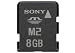 8GB Memory Stick Micro Media + M2 Duo Adaptor