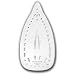 Rowenta® MasterTM Ergonomic Steam Iron w/Scratch-resistant Stainless Steel INOX Soleplate