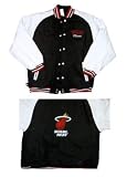Miami Heat Kids 4-7 adidas Faux Leather Reversible Varsity Jacket - Small (4)