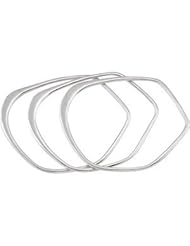 Set Of Three Bangle Bracelets Sterling Silver Bracelets Brc724